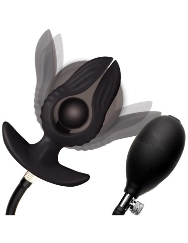 Dark Pearl Plug Anal con Inflado y Vibracion con Control Remoto