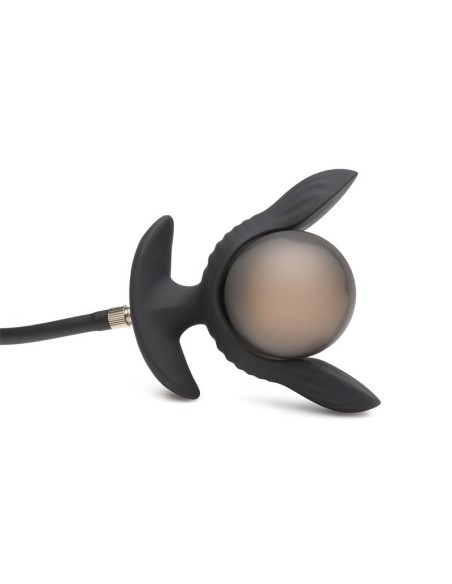 Dark Pearl Plug Anal con Inflado y Vibracion con Control Remoto