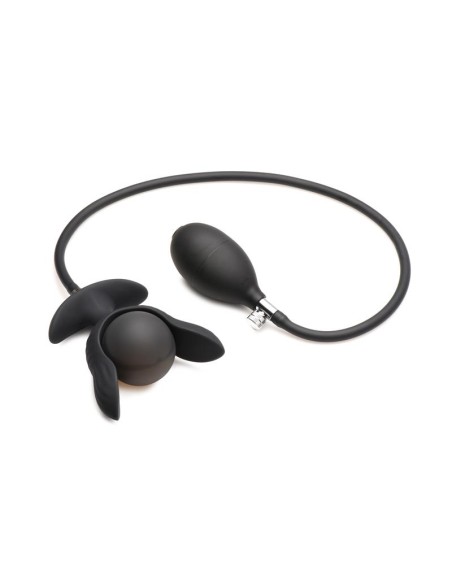 Dark Pearl Plug Anal con Inflado y Vibracion con Control Remoto