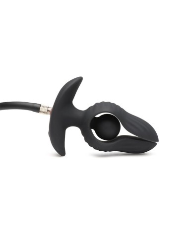 Dark Pearl Plug Anal con Inflado y Vibracion con Control Remoto