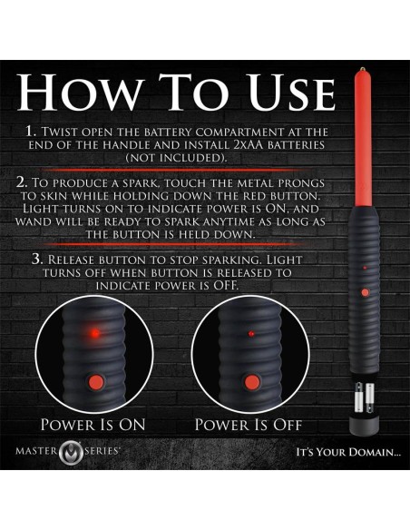 Spark Rod Varita con Electro shock