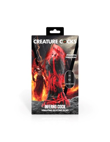 Inferno Cock Dildo con Vibracion con Control Remoto