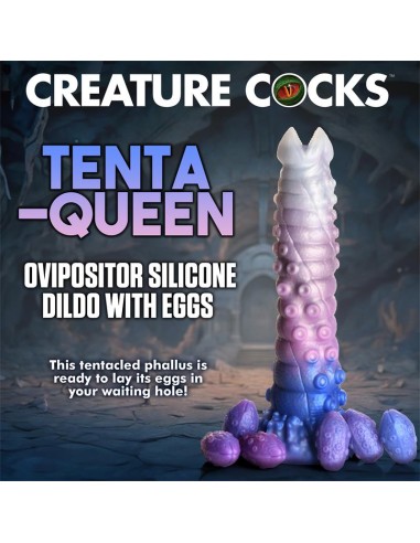 Tenta Queen Dildo Ovipositor con 6 Huevos