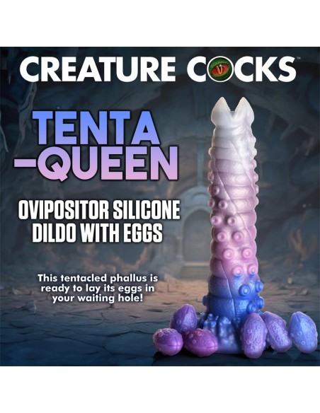 Tenta Queen Dildo Ovipositor con 6 Huevos
