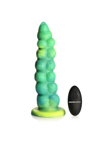 Squirmer Dildo con Thrusting y Vibracion Control Remoto Silicona