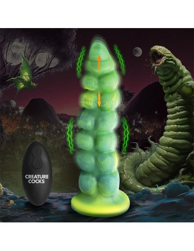 Squirmer Dildo con Thrusting y Vibracion Control Remoto Silicona