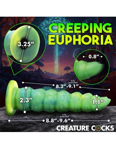 Squirmer Dildo con Thrusting y Vibracion Control Remoto Silicona