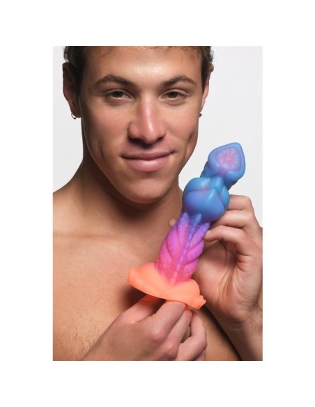 Aqua Cock Dildo Brilla en la Oscuridad Silicona