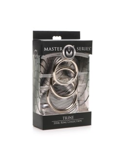 Trine Set 3 Anillos de Acero 2