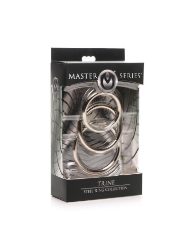 Trine Set 3 Anillos de Acero