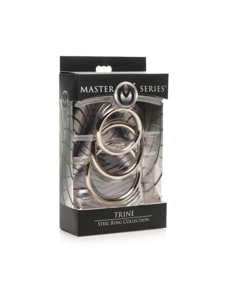 Trine Set 3 Anillos de Acero