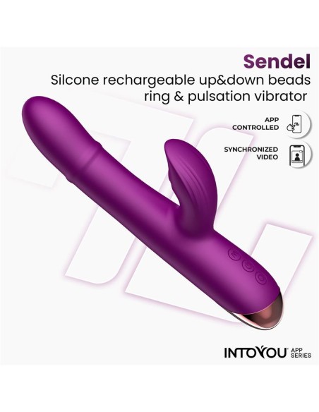 Sendel Vibrador con Anillo de Bolas Internas Up and Down y Pulsacion con App