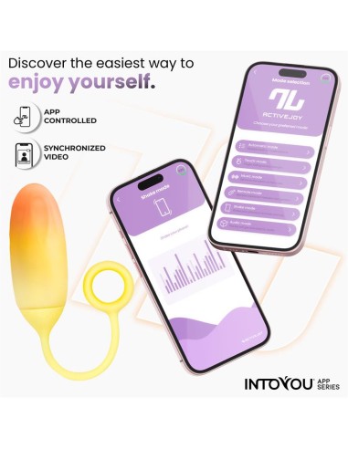 Huevo Silicona Doble Capa con APP Amarillo Naranja