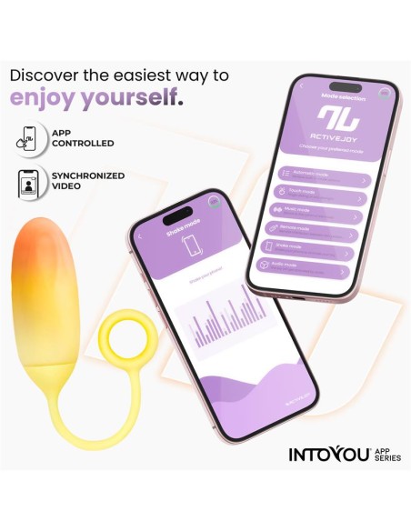 Huevo Silicona Doble Capa con APP Amarillo Naranja