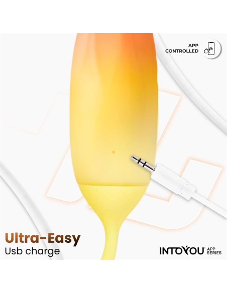 Huevo Silicona Doble Capa con APP Amarillo Naranja