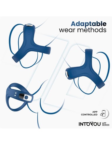 Rank Anillo Vibrador con App Azul