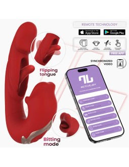Mouty Vibrador Funcion Mordisqueo y Flipping con App