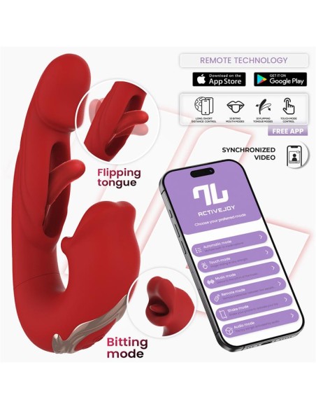 Mouty Vibrador Funcion Mordisqueo y Flipping con App