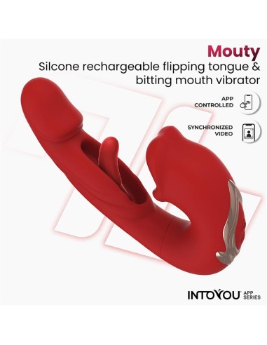Mouty Vibrador Funcion Mordisqueo y Flipping con App