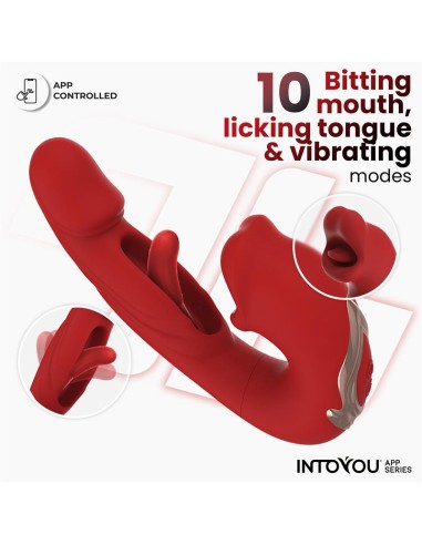 Mouty Vibrador Funcion Mordisqueo y Flipping con App