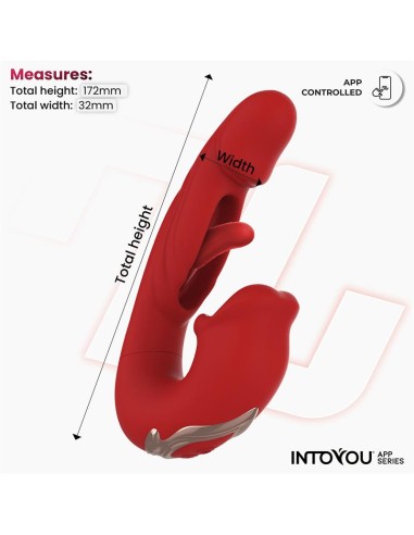 Mouty Vibrador Funcion Mordisqueo y Flipping con App