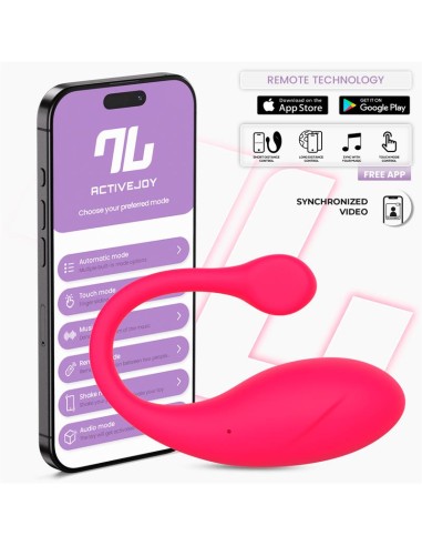 Bulby Huevo Vibrador con APP Rosa Intenso