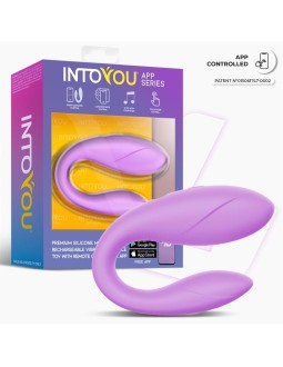 Juguete para Parejas con APP Flexible Silicona Lavanda 2