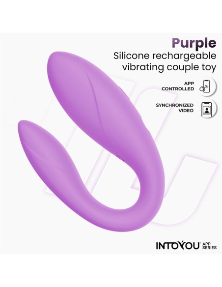 Juguete para Parejas con APP Flexible Silicona Lavanda