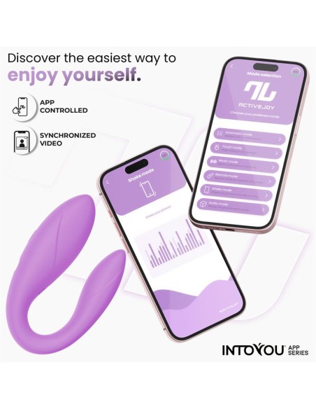 Juguete para Parejas con APP Flexible Silicona Lavanda