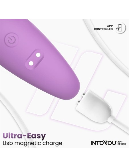 Juguete para Parejas con APP Flexible Silicona Lavanda