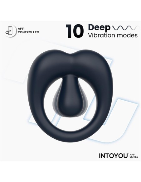 Kenny Anillo Vibrador con Estimulador de Clitoris y APP Azul Noche