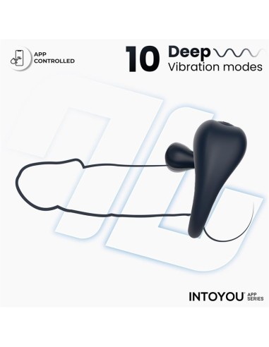 Kenny Anillo Vibrador con Estimulador de Clitoris y APP Azul Noche