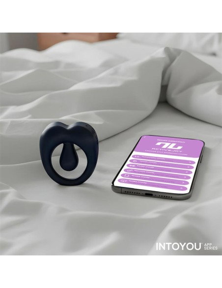Kenny Anillo Vibrador con Estimulador de Clitoris y APP Azul Noche