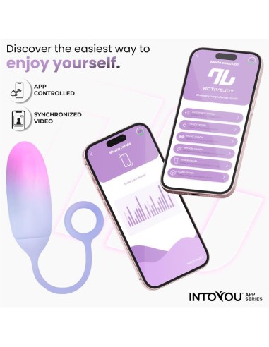 Huevo Silicona Doble Capa con APP Rosa Azul