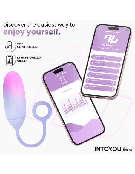 Huevo Silicona Doble Capa con APP Rosa Azul