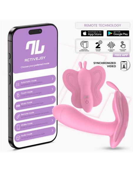 Wingy Estimulador Mariposa con APP Rosa