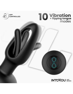 Zack Plug Anal con Flipping Tongue y Vibracion con App 2