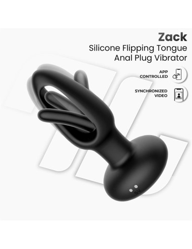 Zack Plug Anal con Flipping Tongue y Vibracion con App