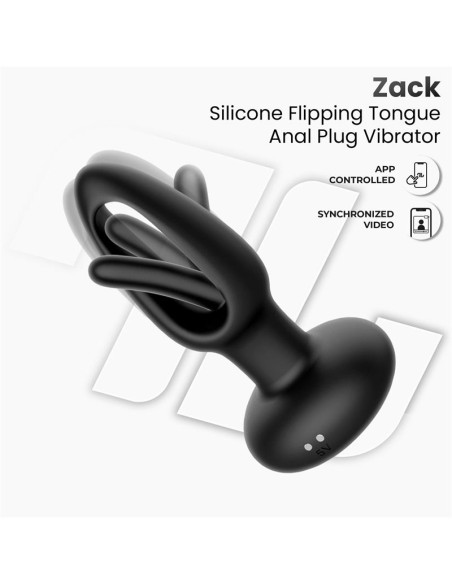 Zack Plug Anal con Flipping Tongue y Vibracion con App