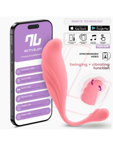 Huevo Vibrador con Movimiento Waving con APP USB