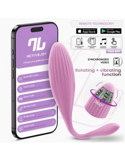 Huevo Vibrador con Bolas Internas con Rotacion y APP USB
