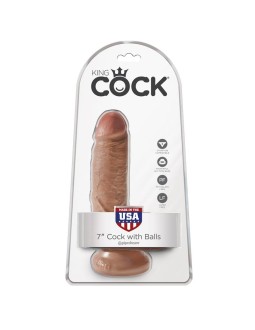 King Cock Pene con Testiculos de 7 Bronceado 2