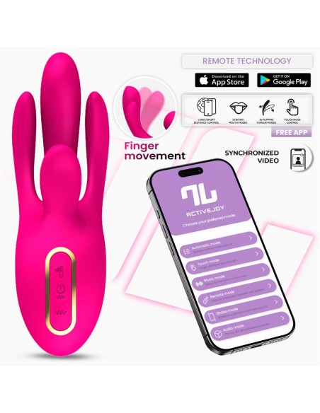 Derek Vibrador con Movimiento Finger 3 Motores y APP