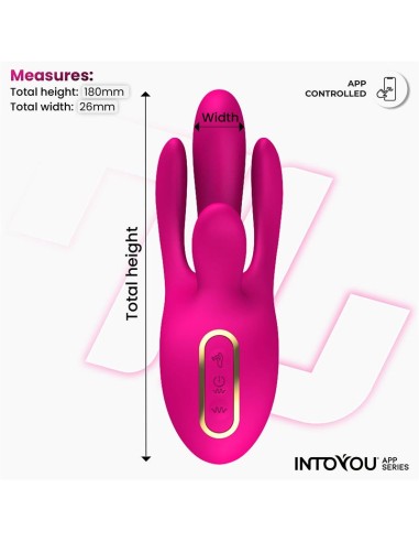 Derek Vibrador con Movimiento Finger 3 Motores y APP