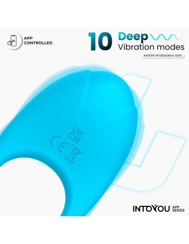 Ringo Anillo Vibrador con APP Unibody Azul
