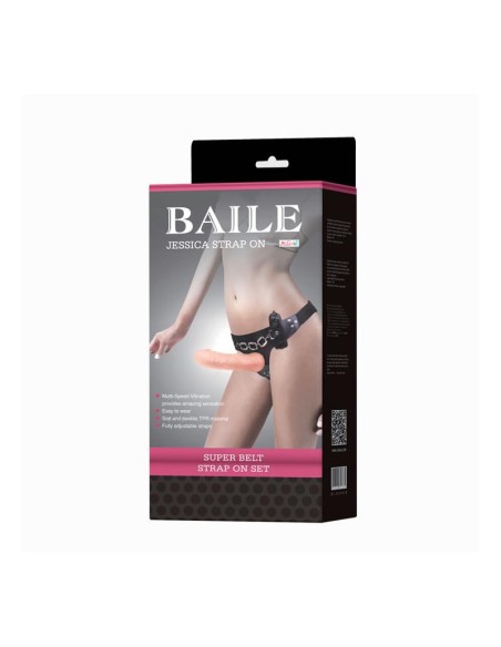 Baile Arnes con Dildo Vibrador Natural 185 cm