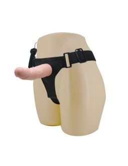 Baile Arnes con Dildo Vibrador Natural 15 cm 2