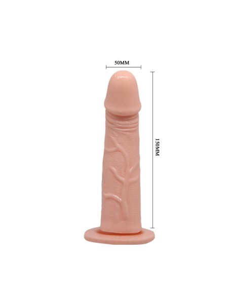 Baile Arnes con Dildo Vibrador Natural 15 cm