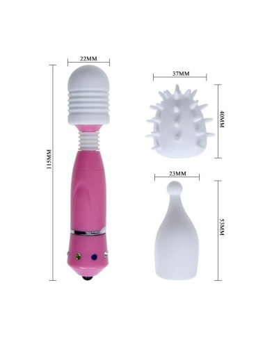 Pack Masajeador y 3 Cabezales Mini Rock