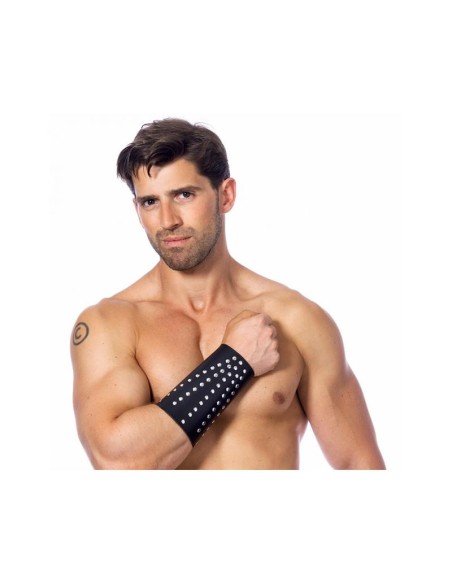 Munequera Cuero con Tachuelas Ajustable Munequera Cuero con Tachuelas Ajustable